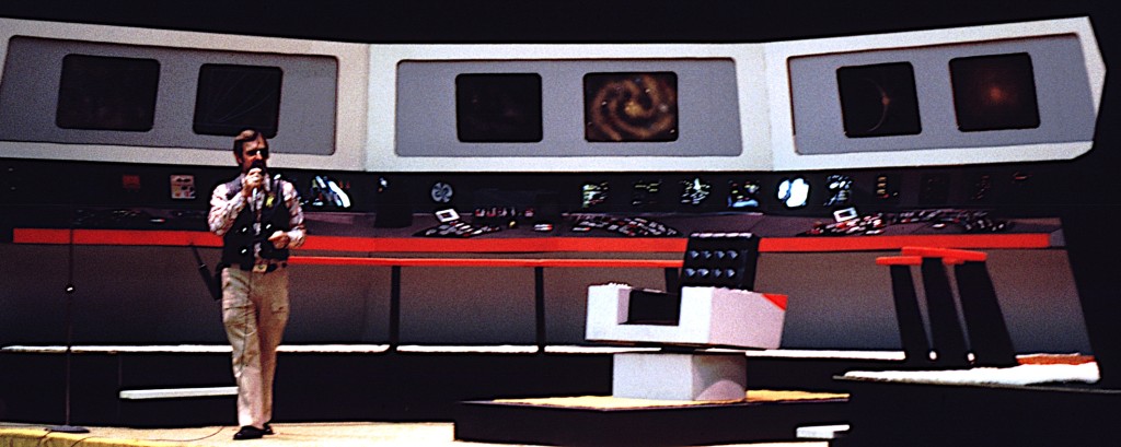 A good look at the Enterprise bridge set, shot during the convention. 